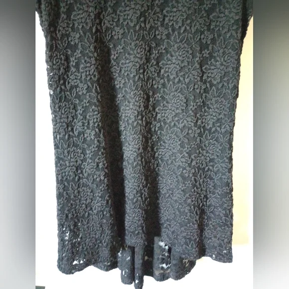 Susan Graver Black Lace Sleeveless Top Size Small - Picture 9 of 16